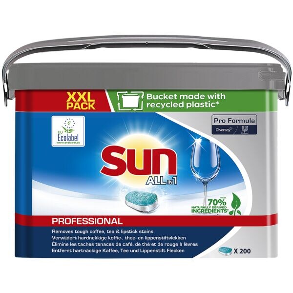 Sun Pak met 200 vaatwastabletten »Pro Formula All-in-1 Professional«