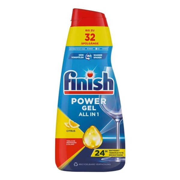finish Afwasmiddel �Power Gel All in 1 - Citrus� 650 ml