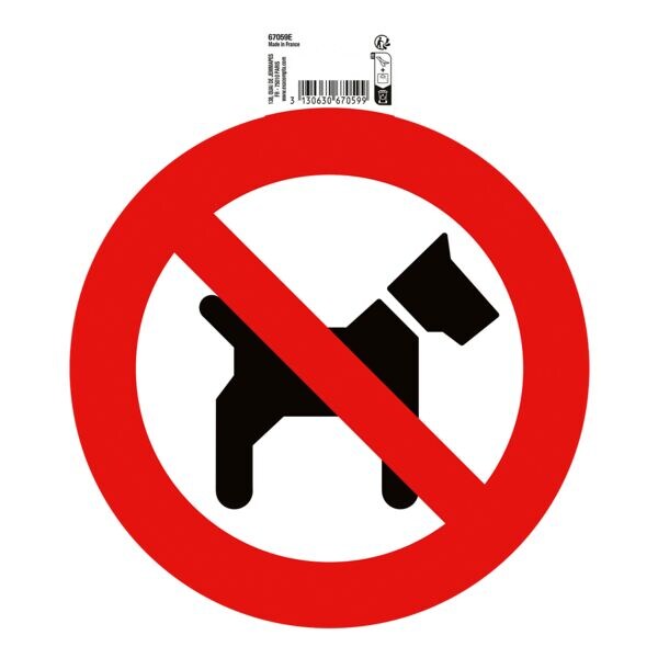 EXACOMPTA Aanwijzingsbord Hunde verboten 20 cm
