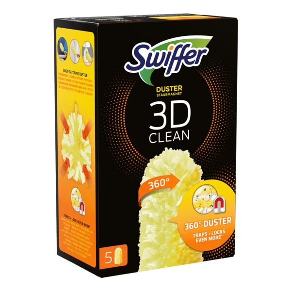 Swiffer Pak met 5 stofdoeken Duster Staubmagnet 360 3D Clean navulpak