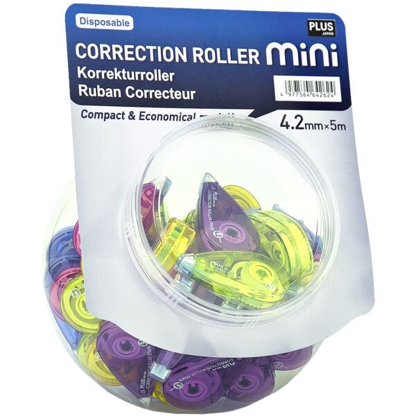 50x PLUS wegwerp correctieroller �Mini� 4,2 mm / 5 m