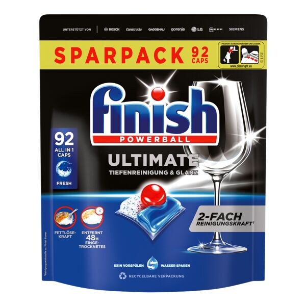 finish Pak met 92 vaatwassercapsules ğUltimateĞ finish Pak met 92 vaatwassercapsules ğUltimateĞ
