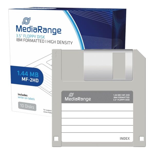 MediaRange Pak met 10 diskettes MR200 MF-2HD