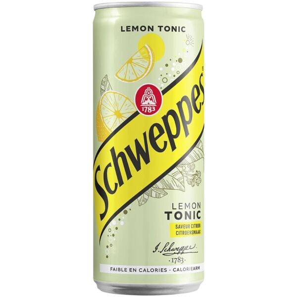 Schweppes Pak met 24 frisdrankjes Lemon Tonic 330 ml
