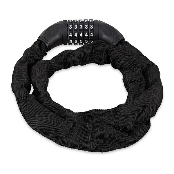 relaxdays 5-cijferig fietscombinatieslot -120 cm