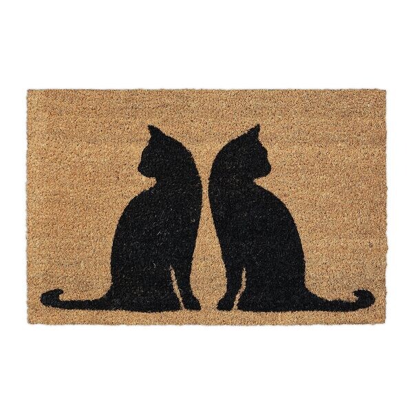 relaxdays Kokos deurmat Katzen 60 x 40 cm
