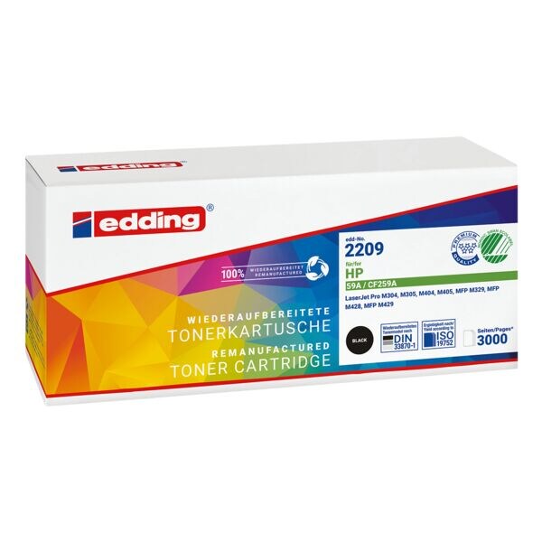 edding Toner vervangt HP CF259A HP 59A zwart