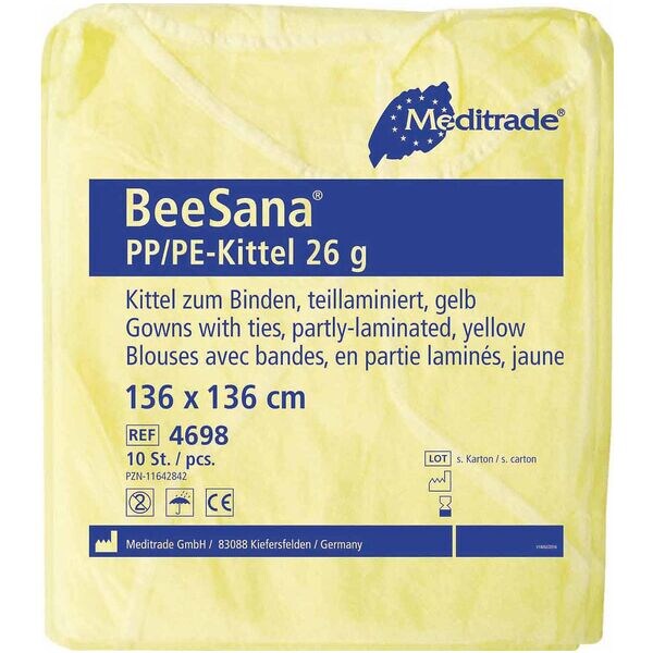 Meditrade Set van 10 PP/PE-jassen BeeSana