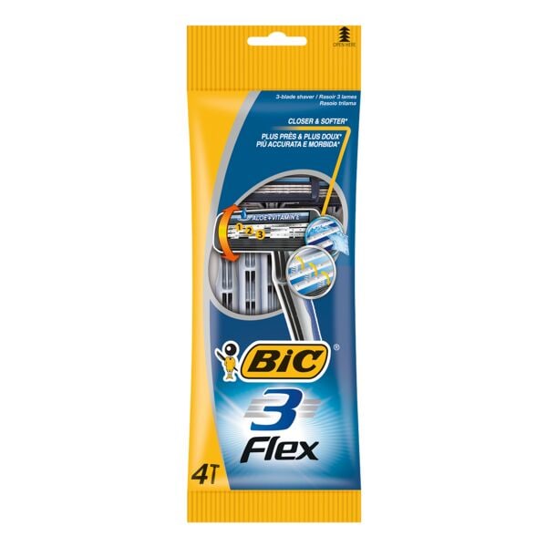 BIC Pak met 4 wegwerpscheermes »3 Flex« BIC Pak met 4 wegwerpscheermes »3 Flex«