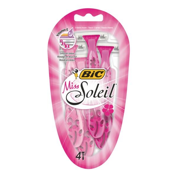 BIC Pak met 4 »Miss Soleil« wegwerpscheermesjes BIC Pak met 4 »Miss Soleil« wegwerpscheermesjes