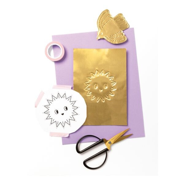 folia Pak met 30 reliffolie extra stark goud