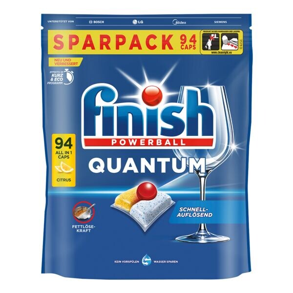 finish Vaatwasserdoppen Quantum Citrus 94 stuks
