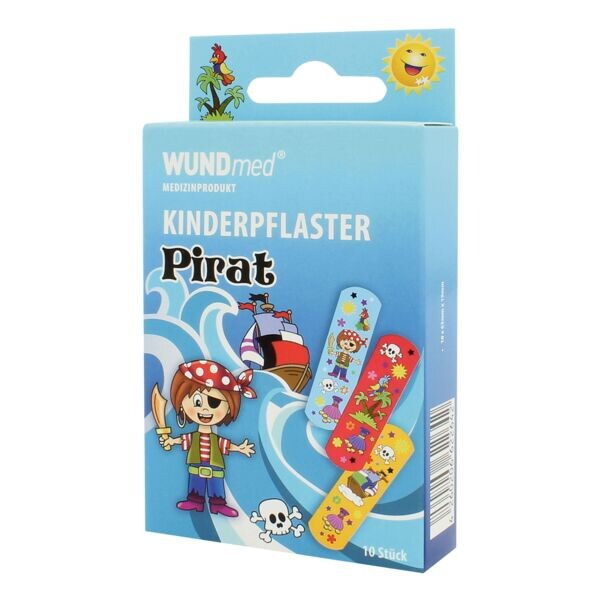 WUNDmed Pak met 10 kinderpleisters Pirat
