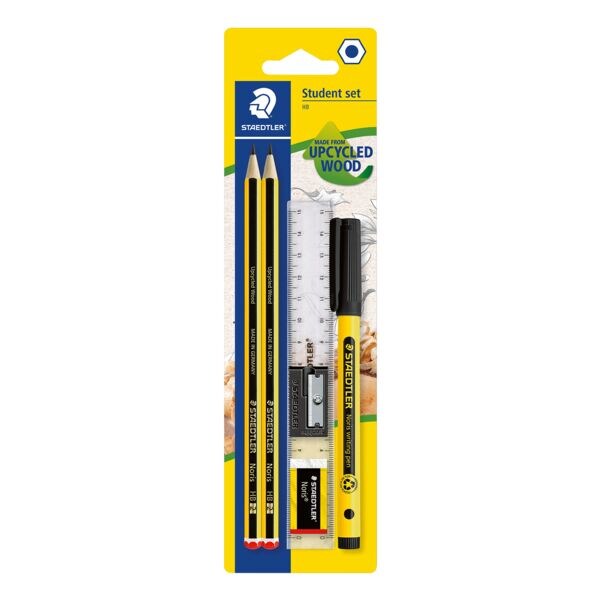 Set schrijfgerei STAEDTLER Noris, HB, met gom