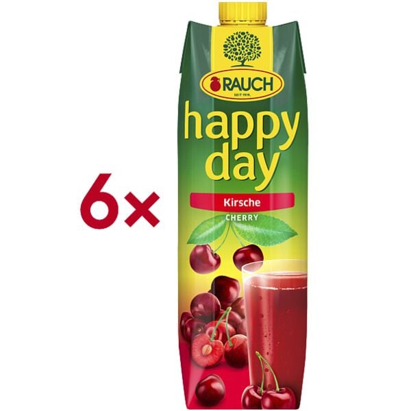 happy day Pak met 6 vruchtensappen �Kirsche� 1 liter