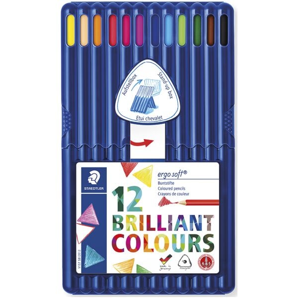 STAEDTLER Etui van 12 kleurpotloden ergosoft
