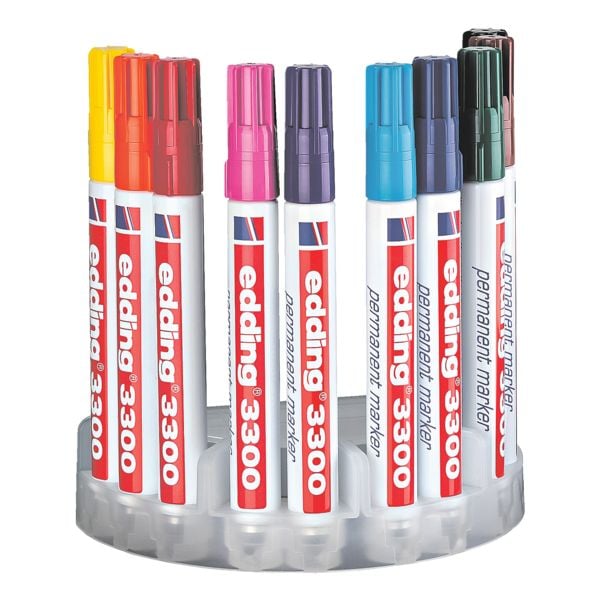 edding Permanent-Marker 3300 - schuine punt, Lijndikte 1,0 mm - 5,0 mm