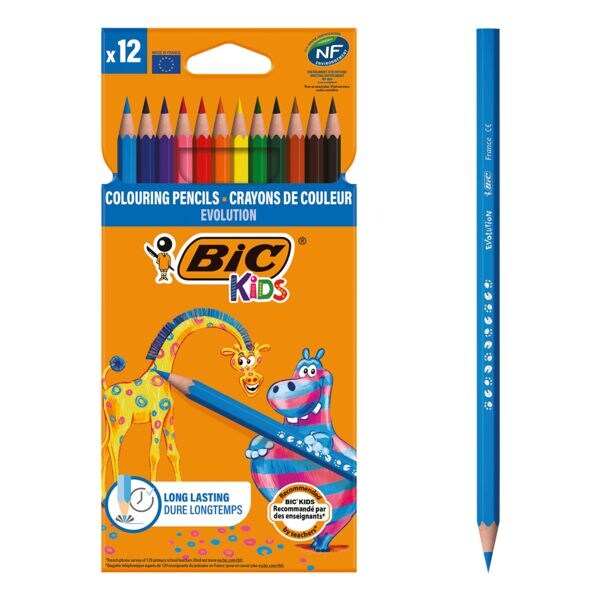 BIC Kleurpotloden Kids - ECOlutions Evolution 12 stuks