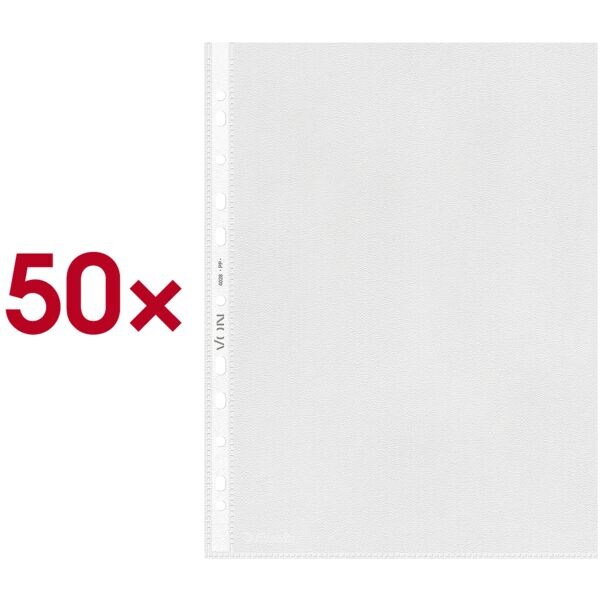 VON by Leitz Hoesjes A4 mat/null, bovenaan open - 50 stuk(s)