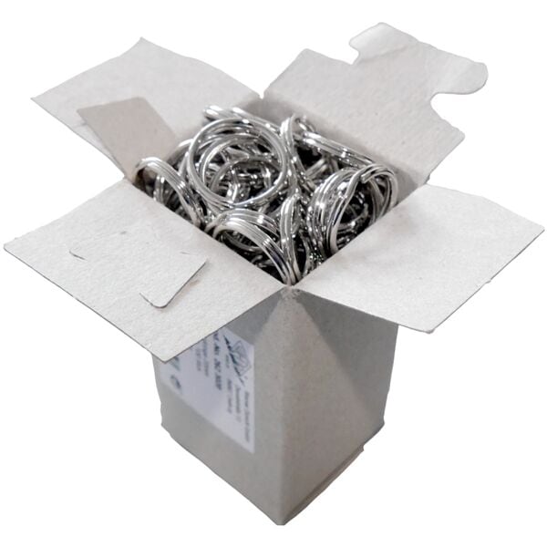 Wedo 100 stuks metalen sleutelringen 25 mm ()