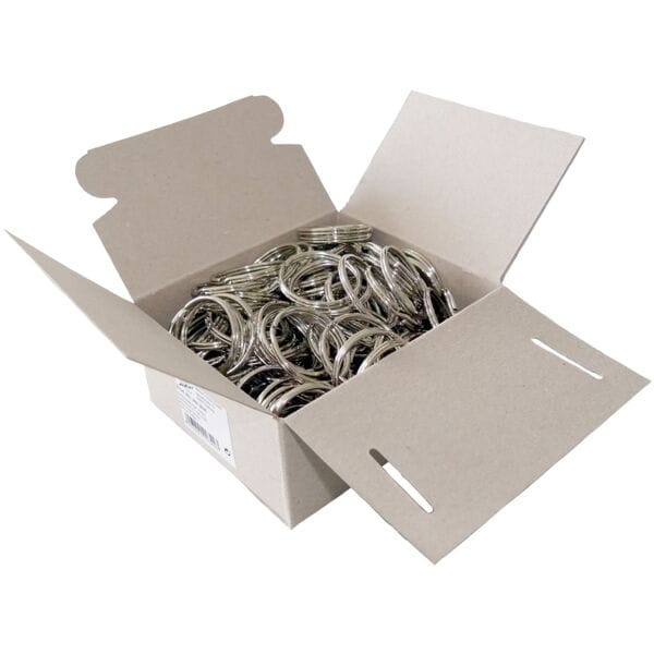Wedo 100 stuks metalen sleutelringen 35 mm ()