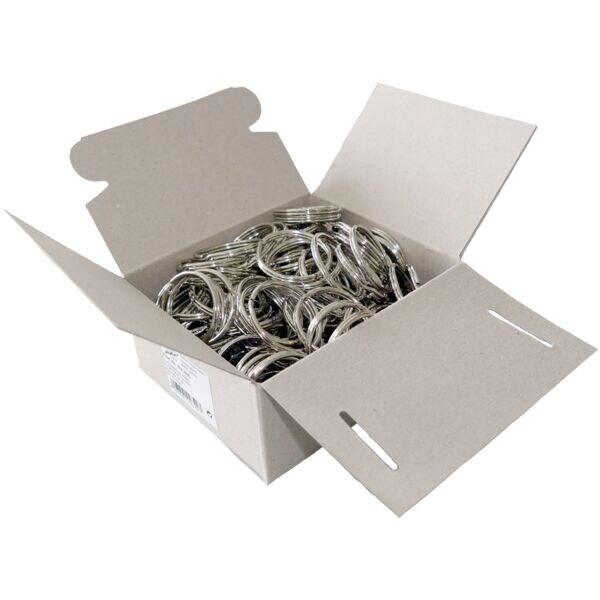 Wedo 100 stuks metalen sleutelringen 38 mm ()