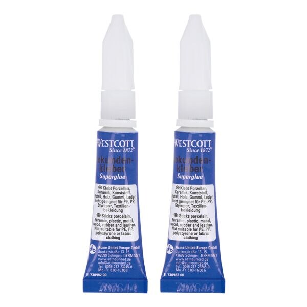 Westcott Secondelijm E-730982 00 2x 3 ml