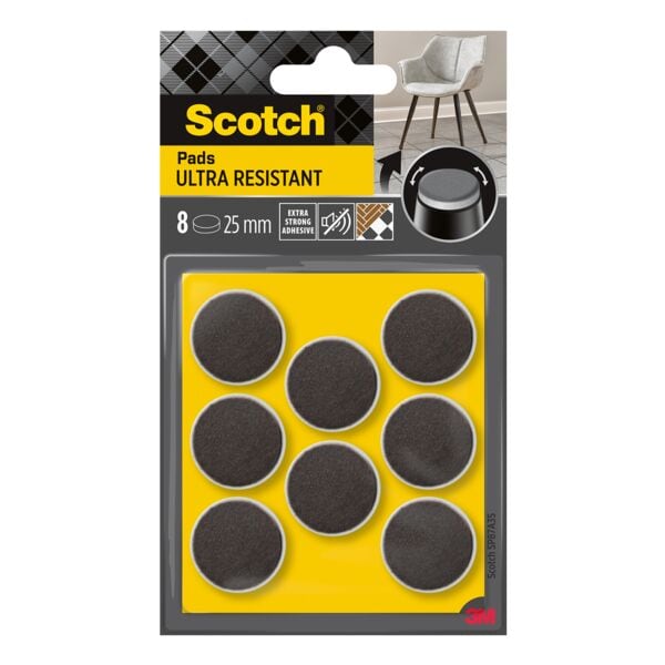 Scotch Pak met 8 viltpads SP87A35 Ultra Resistant zelfklevend  25 mm