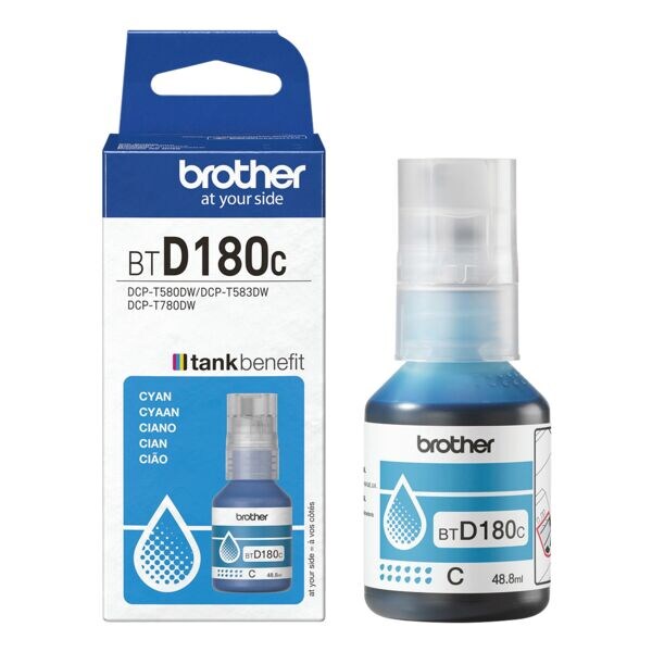 Brother Inktfles �BTD180C� cyaan