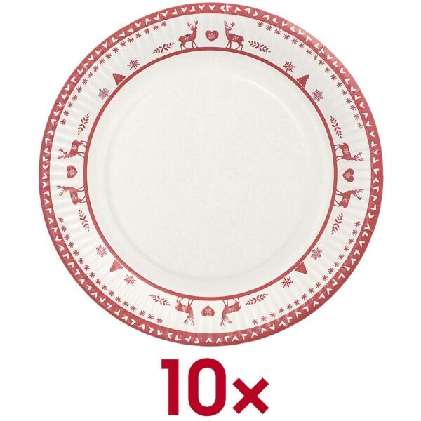 Papstar Papieren borden �Rennes� 10 stuks � 23 cm
