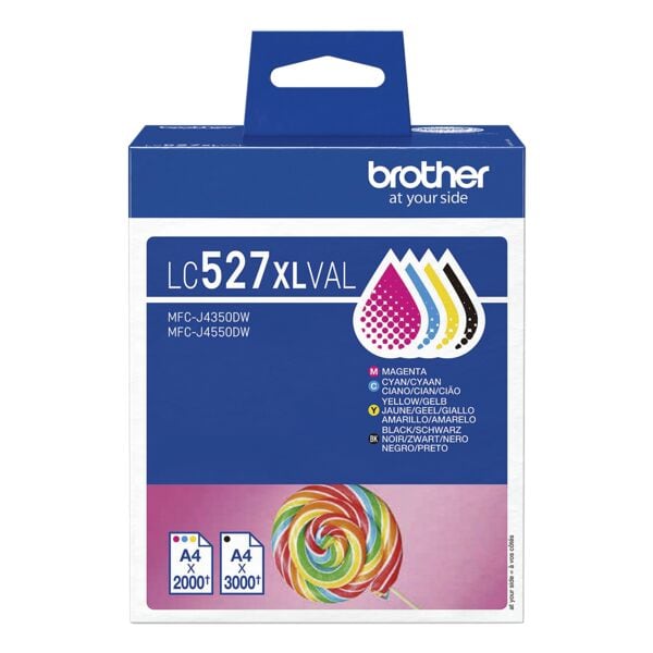 Brother Inktcartridge �LC527XLVAL� 3 kleuren / zwart