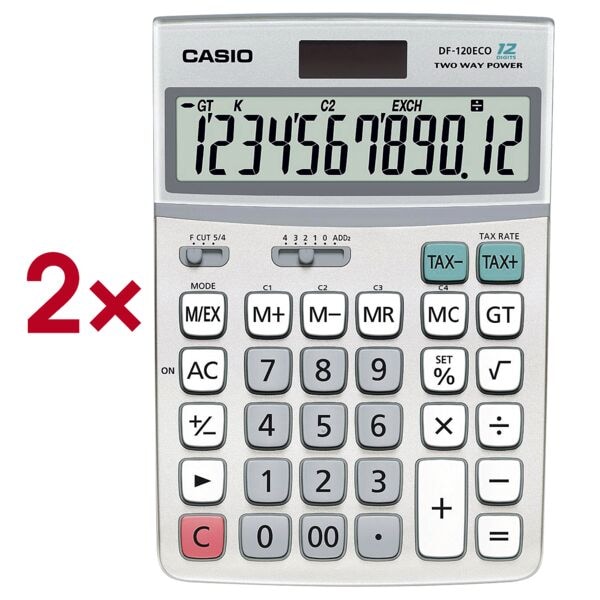 CASIO Zakrekenmachine �DF-120eco�