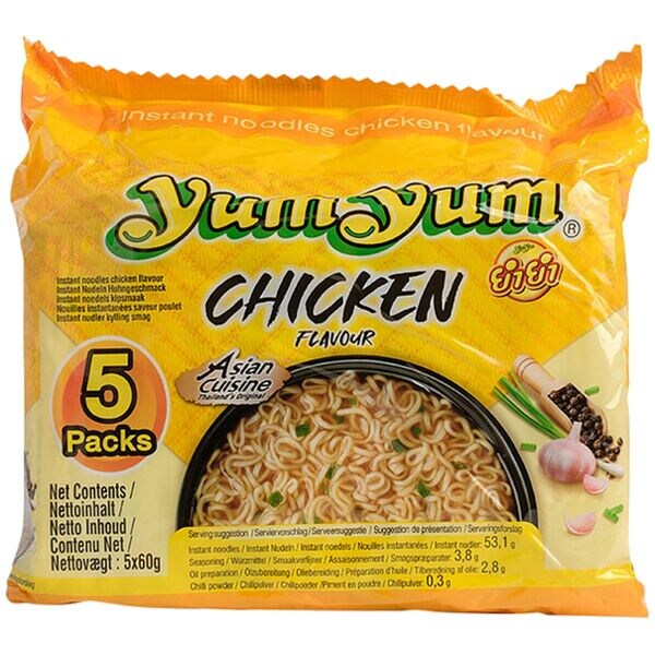 Instantnoedels �Chicken Flavour� 60 g 5 stuks