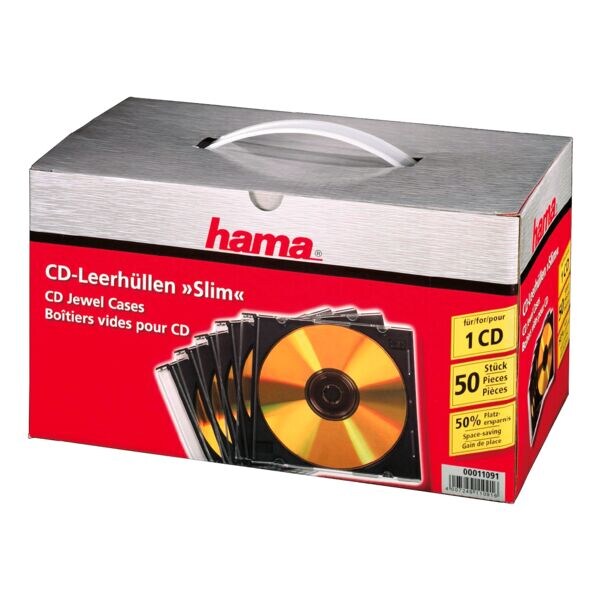 Hama Cd-/dvd-/blu-ray-hoesjes Slimline - set van 50