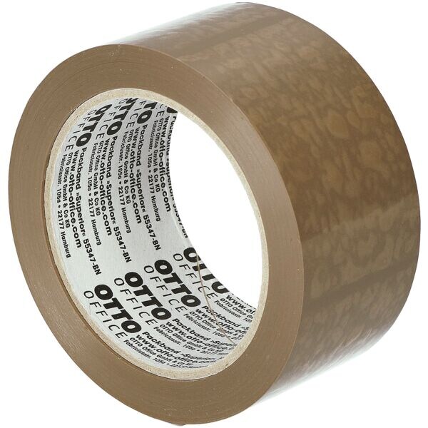 verpakkingstape OTTO Office Premium Superior, 50 mm breed, 66 m lang bruin