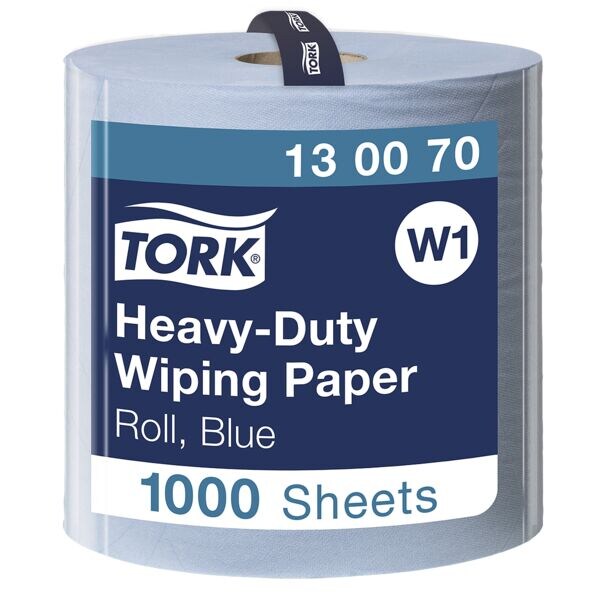 Tork Premium industrieel-poetspapier blauw 2-laags 37x34 cm (1x 1000 doekjes)