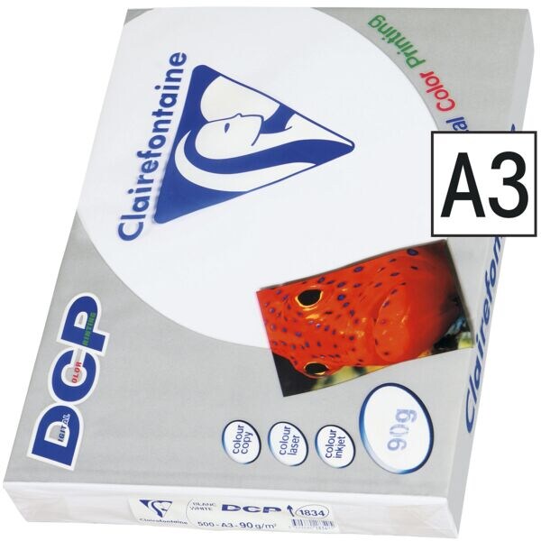 Papier voor kleurenlaserprinters A3 Clairefontaine DCP - 500 bladen (totaal)