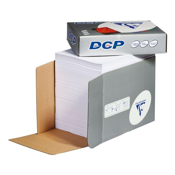 Maxi-box papier voor kleurenlaserprinter A4 Clairefontaine DCP - 2500 bladen (totaal)