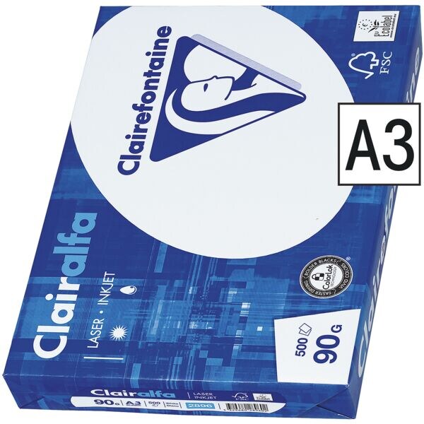 Multifunctioneel printpapier A3 Clairefontaine 2800 - 500 bladen (totaal)