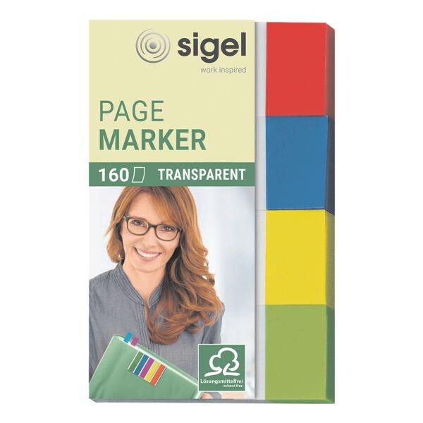 SIGEL herkleefbare markeerstroken 50 x 20 mm, papier