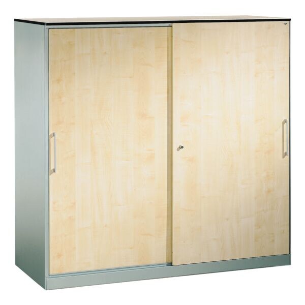 CP stalen kast Asisto afsluitbaar, 120 x 127,9 cm, staal / hout