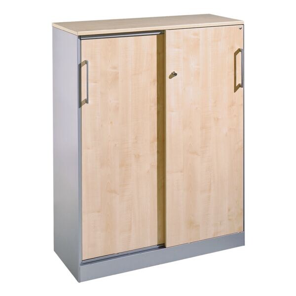 CP stalen kast Asisto afsluitbaar, 100 x 127,9 cm, staal / hout