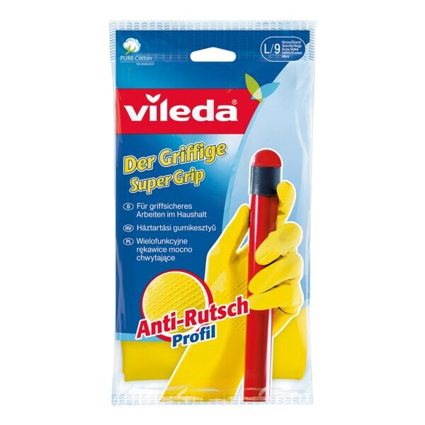 Vileda Rubber handschoenen De stroeve maat: L