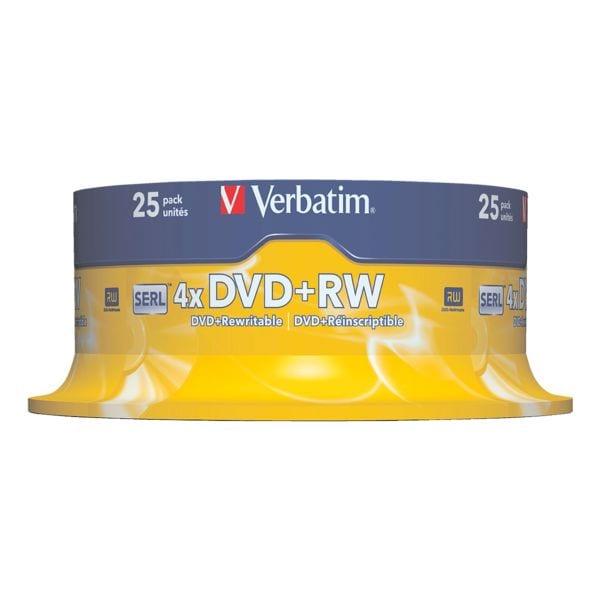 Verbatim DVD's DVD+RW spindel met 25
