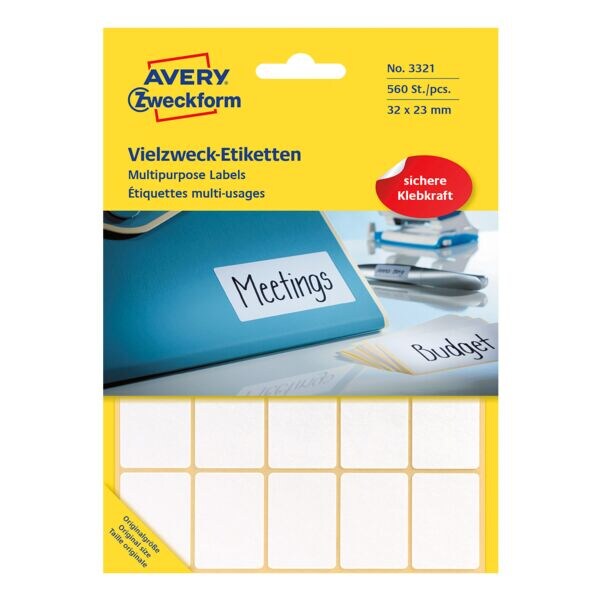 Avery Zweckform Pak van 560 multifunctionele etiketten 3321