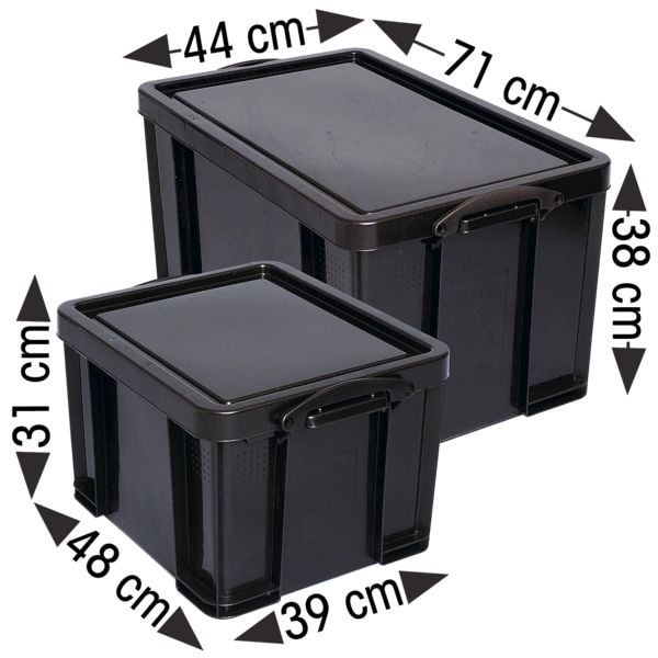 Really Useful Box Set opbergboxen 84 liter en 35 liter