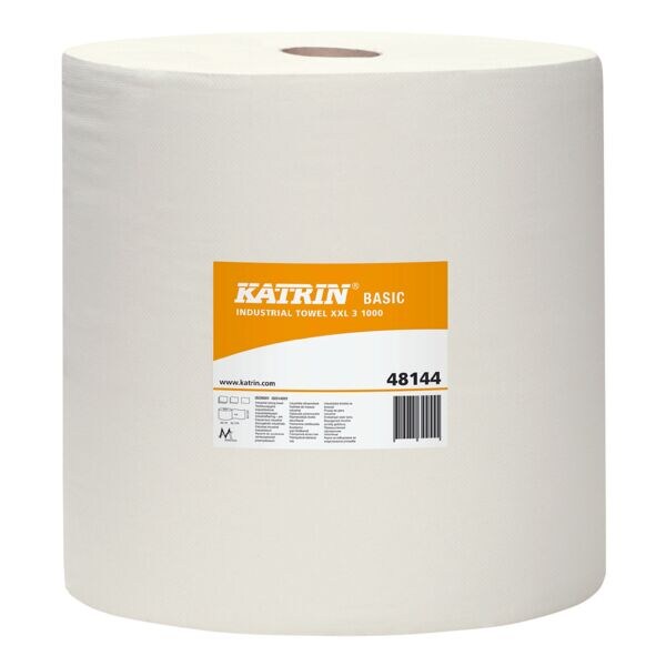 Katrin Rol papieren poetsdoeken wit 3-laags 38 x 38 cm (1x1000 stuks)