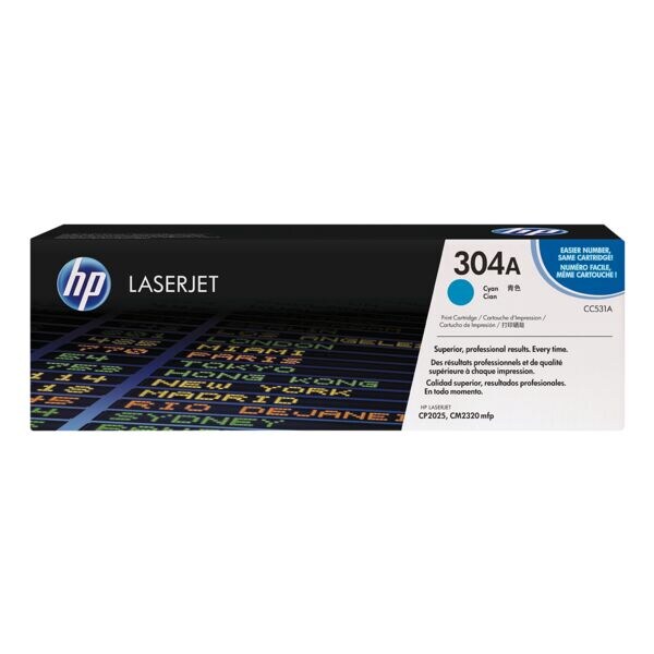 Toner HP CC531A HP 304A cyaan Printerpatroon 2800 blz.
