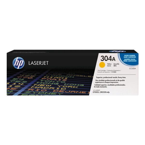 Toner HP CC532A HP 304A geel Printerpatroon 2800 blz.