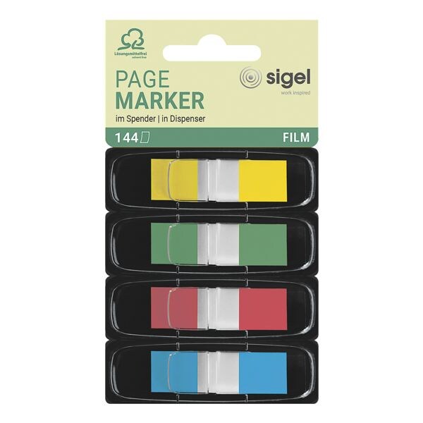 SIGEL herkleefbare markeerstroken Z-markeerstift 45 x 12,5 mm, kunststof